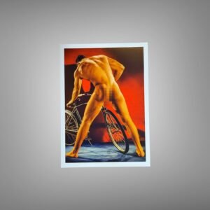 Male Physique Gym Bench Figure Study with Sculptural Posture and Athletic Studio Styling 5x7 Photo Print