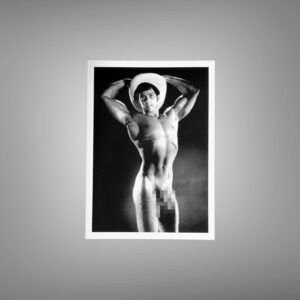 Male Physique Classic Heroic Figure Pose with Sculptural Posture and Athletic Studio Styling 5x7 Photo Print