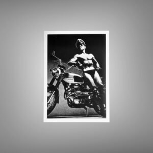 Male Physique Standing Three Quarter Figure Study with Sculptural Posture and Athletic Studio Styling 5x7 Photo Print