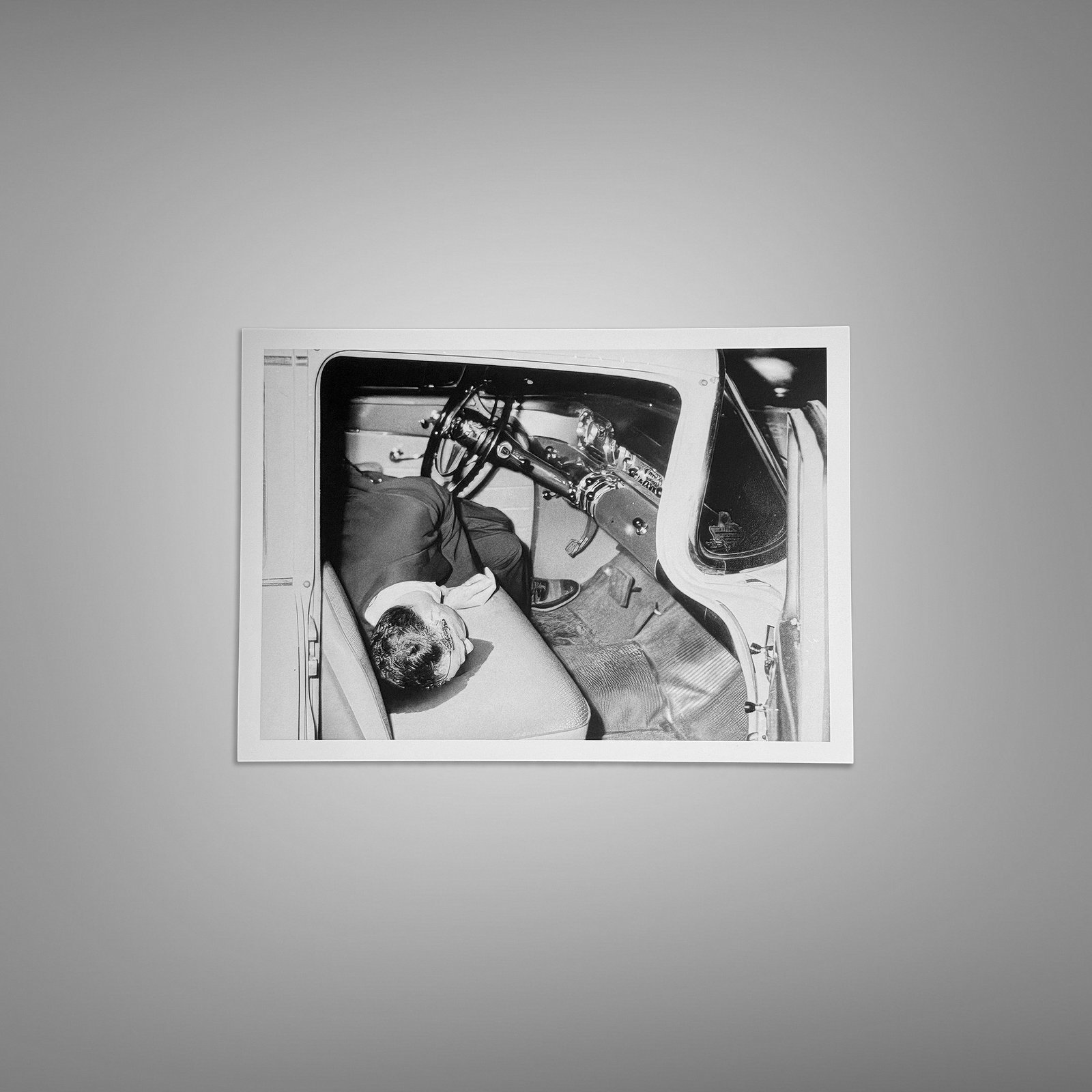 Crime Vehicle or Crime-scene Detail with Rotated Archival Framing 5x7 Photo Print