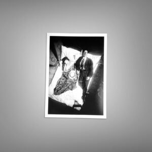 Crime Bedroom or Domestic Scene with Two Figures and Official Framing 5x7 Photo Print