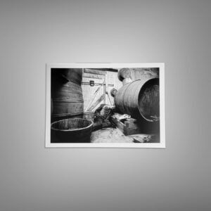 Crime Barrel and Interior Evidence Photograph From Above 5x7 Photo Print