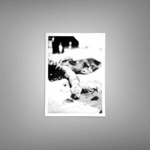 Crime High-key Body Scene with Snow or Bright Ground Detail 5x7 Photo Print