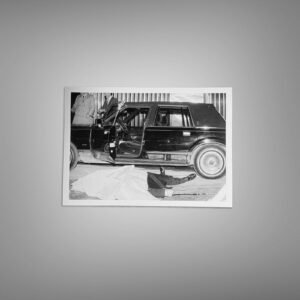 Crime Vehicle and Building Scene with Documentary Crime-photo Mood 5x7 Photo Print